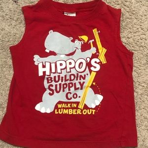 Circo Boys Sleeves Muscle T Shirt Tank Hippo 2T